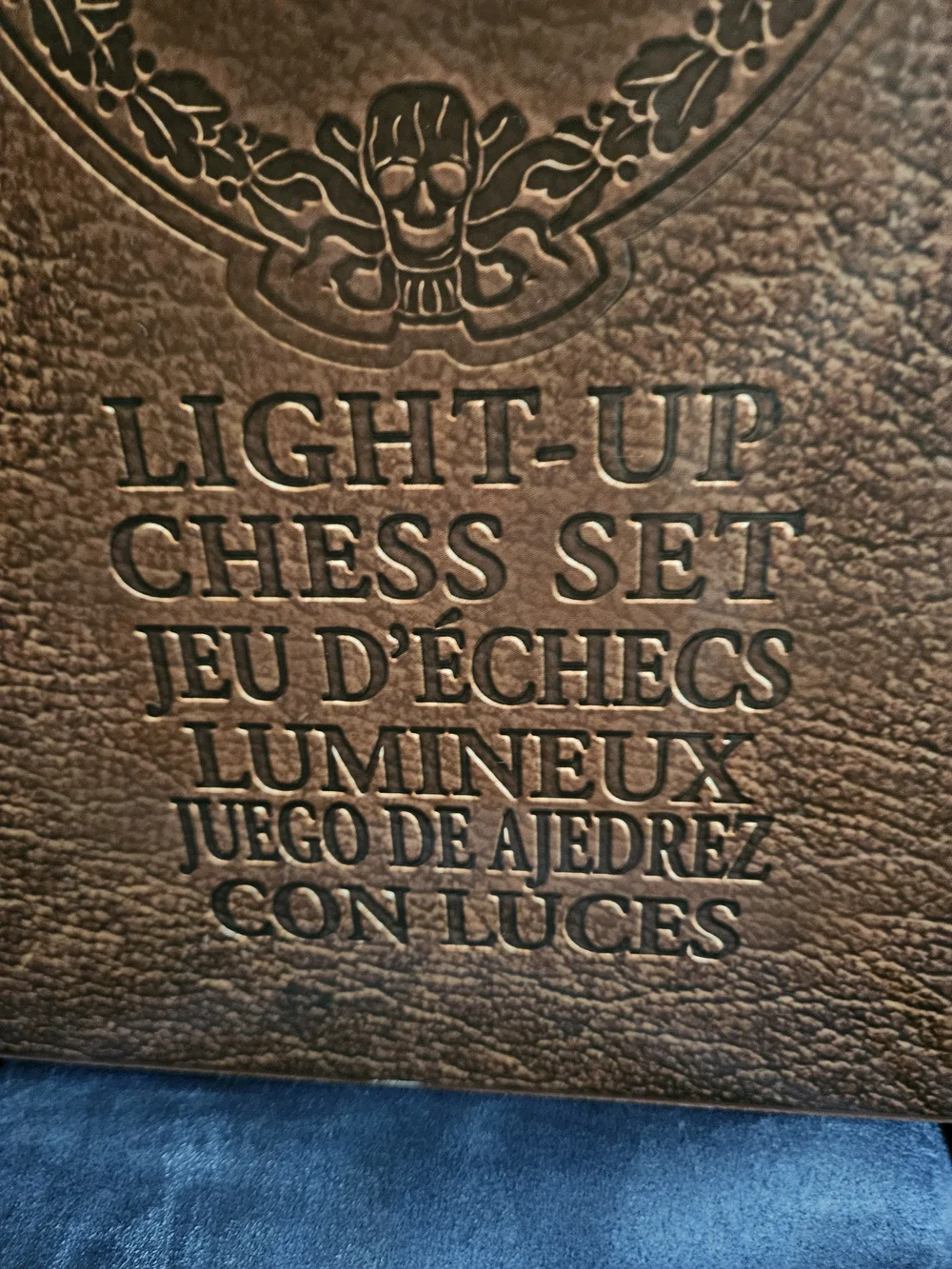 NWT Disney The Haunted Mansion Light-Up Chess Set - Brown Cover